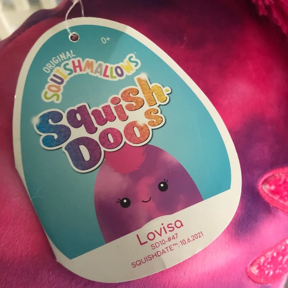 Lovisa Squishmallows Tie-Dye Pink and Purple Plush